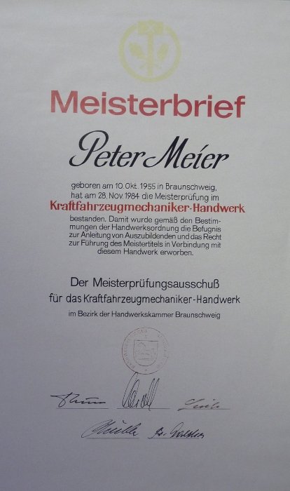 KFZ Meister